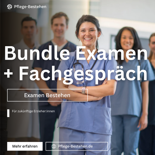 Pflege Examen 2026 – Bundle + Fachgespräch & Fallbeispiele + LernApp