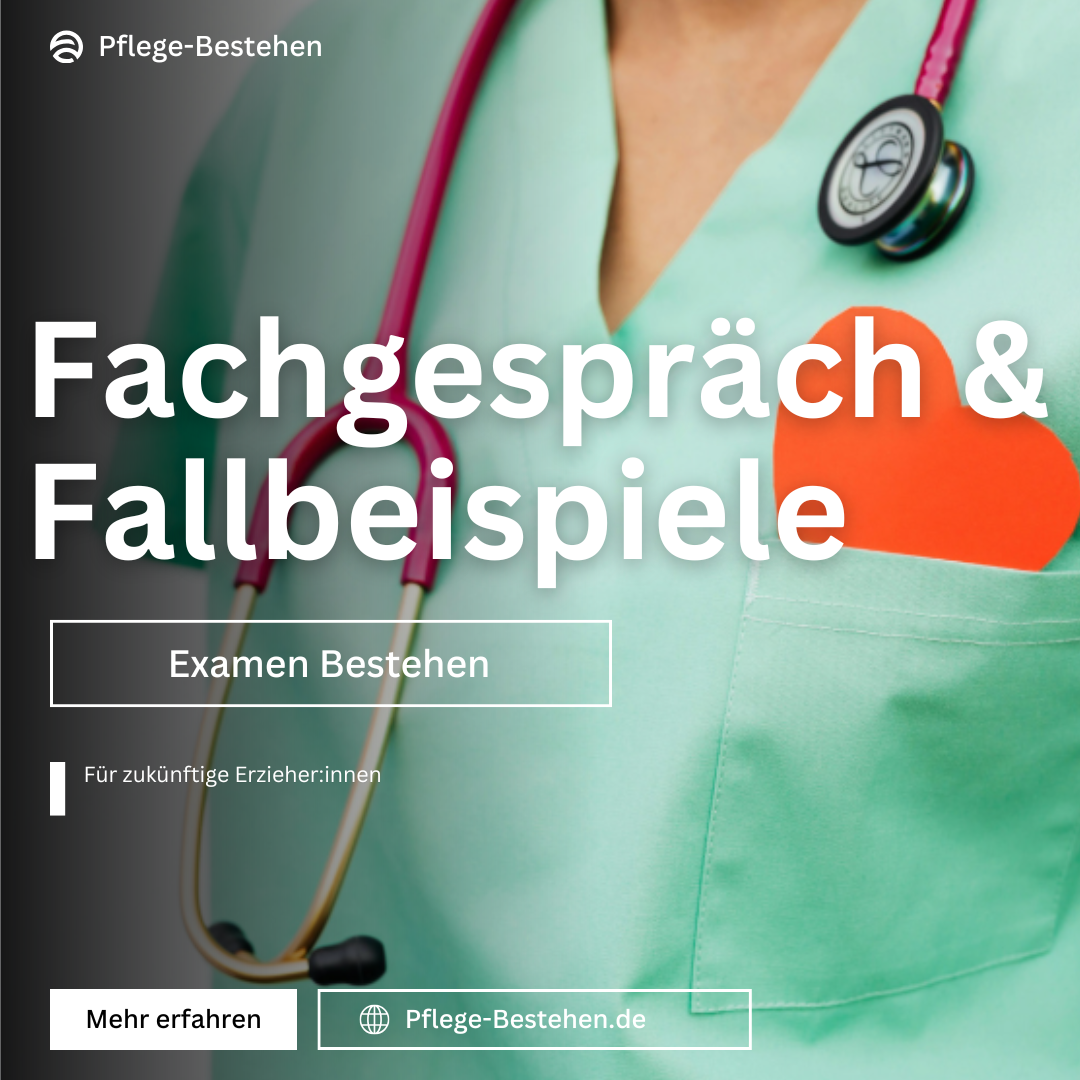 Pflegeprüfung 2026 – Mündliche Prüfung & Fallbeispiele (Zusatzpaket) 🏥💬